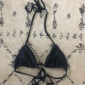 Mikoh charcoal gray bikini top XS